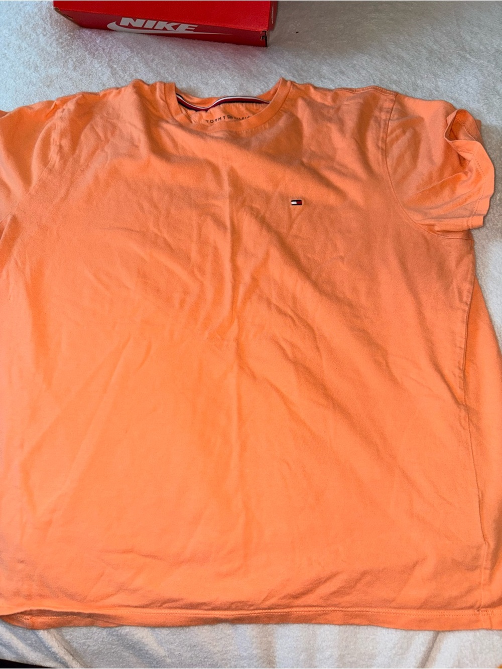 Tommy Hilfiger Orange Short Sleeve Crew Neck Tee